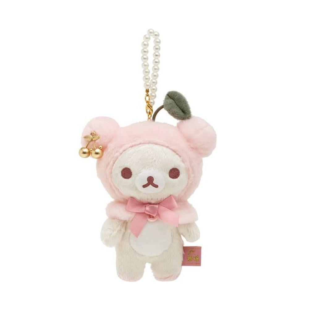 San-X 리락쿠마 코리코구의 쥬얼 체리 인형 마스코트 코리락쿠마 차이로이코구마