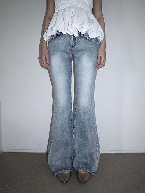 LINE BOOTS CUT DENIM