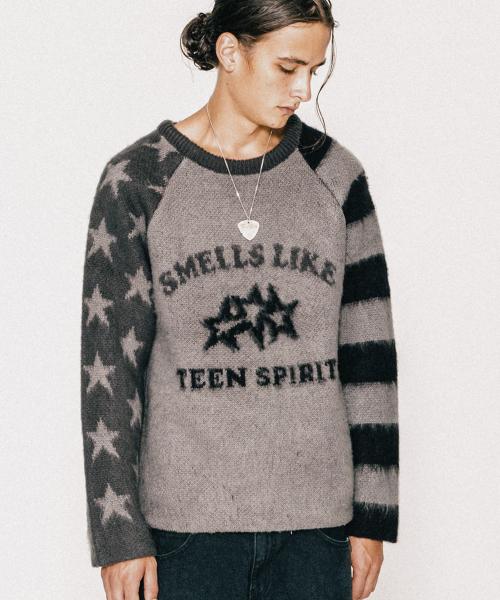 아메리칸 브러쉬 니트_차콜 / 블랙