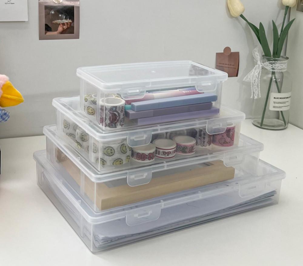 투명 스티커 마테 수납케이스 4종사이즈