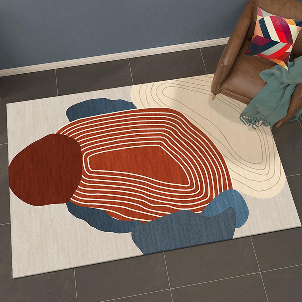 북유럽 워셔블 먼지없는 예쁜 러그 물세탁 매트 멍석 모던 거실 식탁 빈티지 단모 카페트