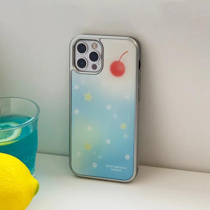 [실버에폭시] BLUE LEMON SODA SILVER EPOXY CASE