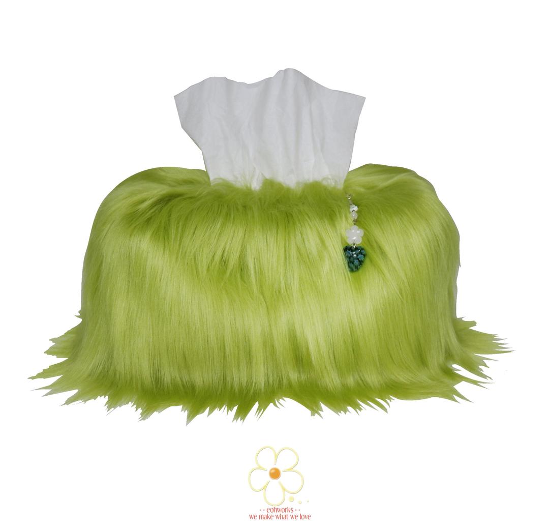 creepy green apple monster tissue case