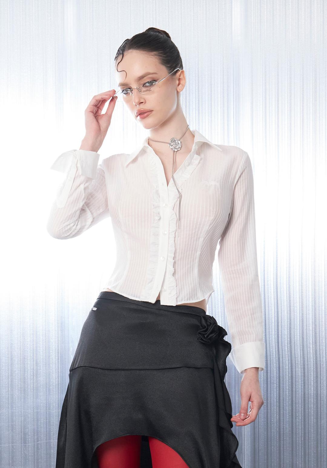 [Pre-order] Lace Veil Shirt [White] *3/17출고