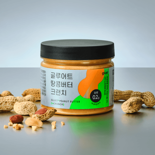 글루어트 저당 식물성 고단백 땅콩버터 크런치 280g