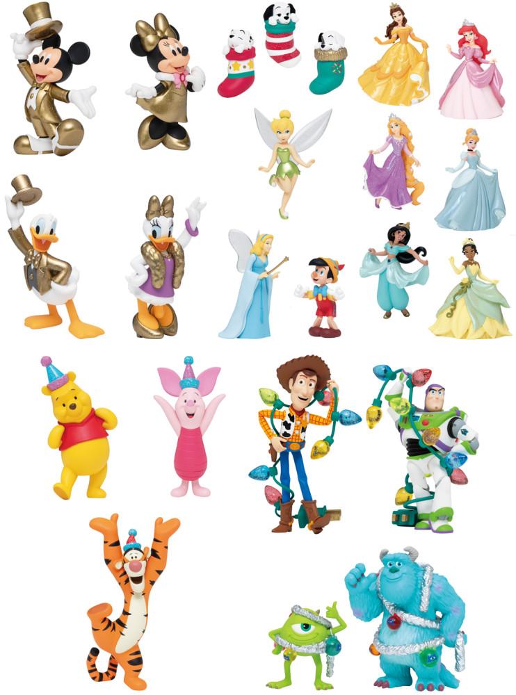 디즈니 오너먼트 2021 크리스마스 제일 복권 해피쿠지 피규어 케이크 미키 미니 도널드 데이지 푸우 몬스터주식회사 토이스토리 팅커벨 피노키오 101마리달마시안 프린세스