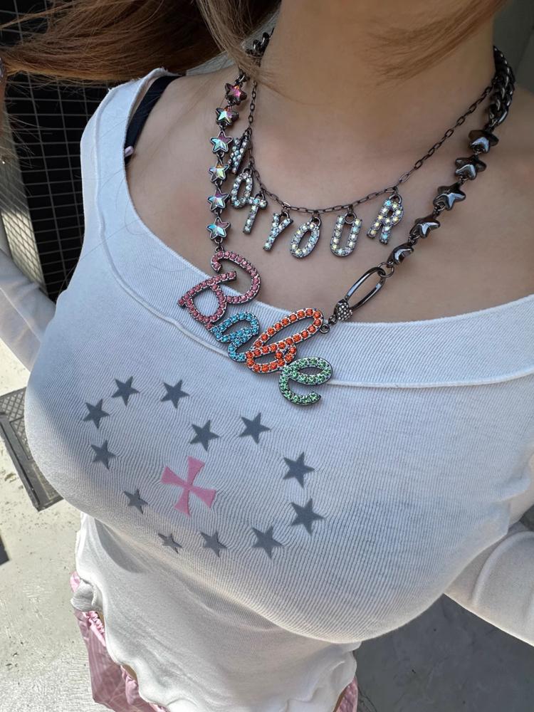 Srrybabe 'NOTYOUR Babe\' Double Necklace