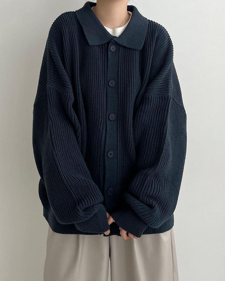 [unisex] 너트 카라 워머 가디건 (7color)