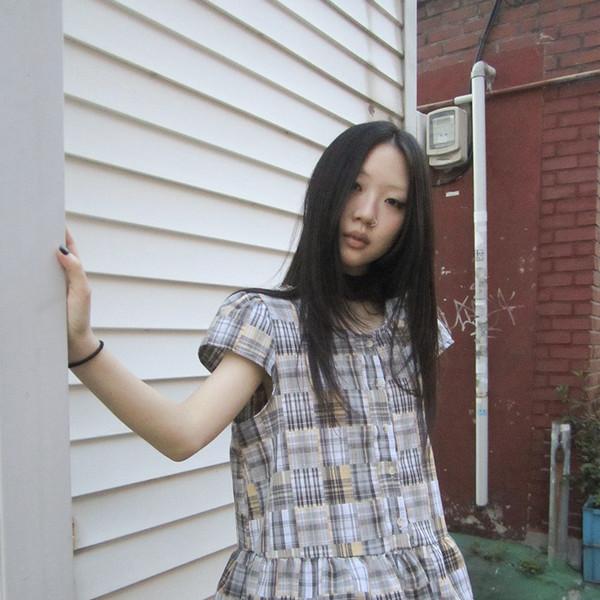 모리 체크 블라우스 (2colors)