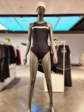 아레나  플레이어 여성 원피스수영복 클로즈백  A4SL1LO10BLK-IDG