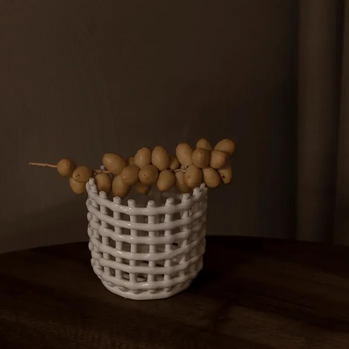 CERAMIC BASKET SMALL 세라믹 바스켓 스몰-OFF WHITE