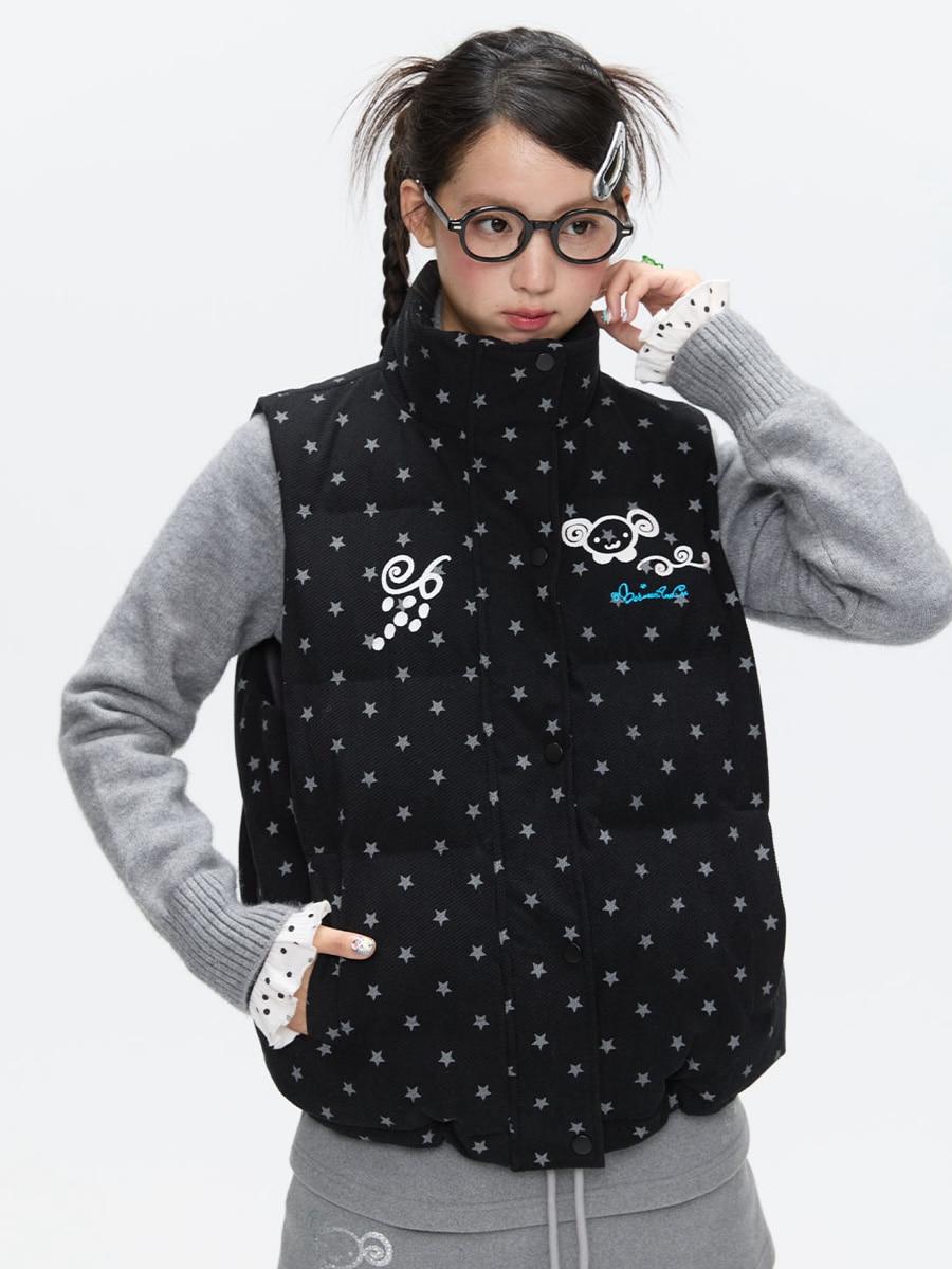BETWEENAND Sparkling Star Vest Jacket
