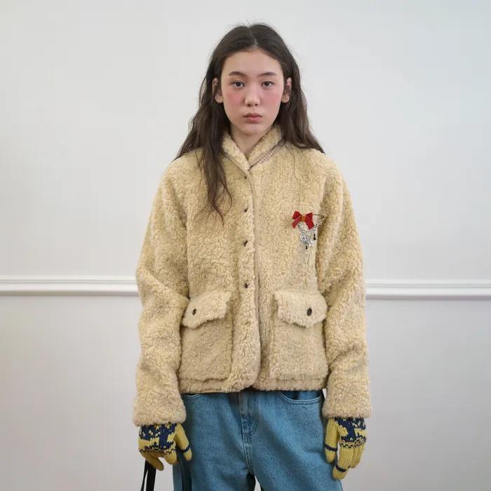 275. Boo Furry Jacket_Beige