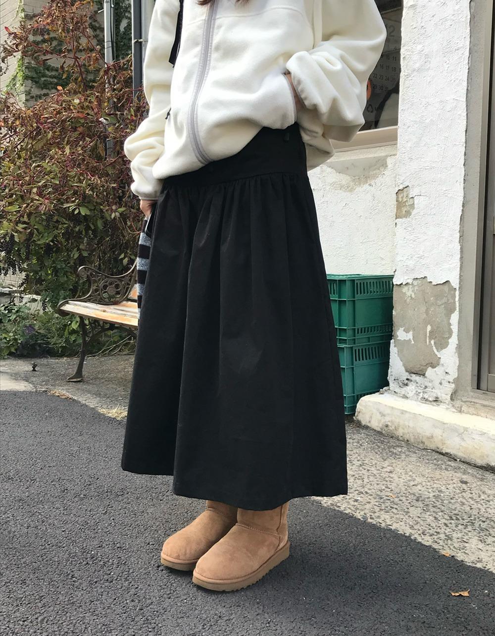 [AN] flare shirring long skirt *1주 소요