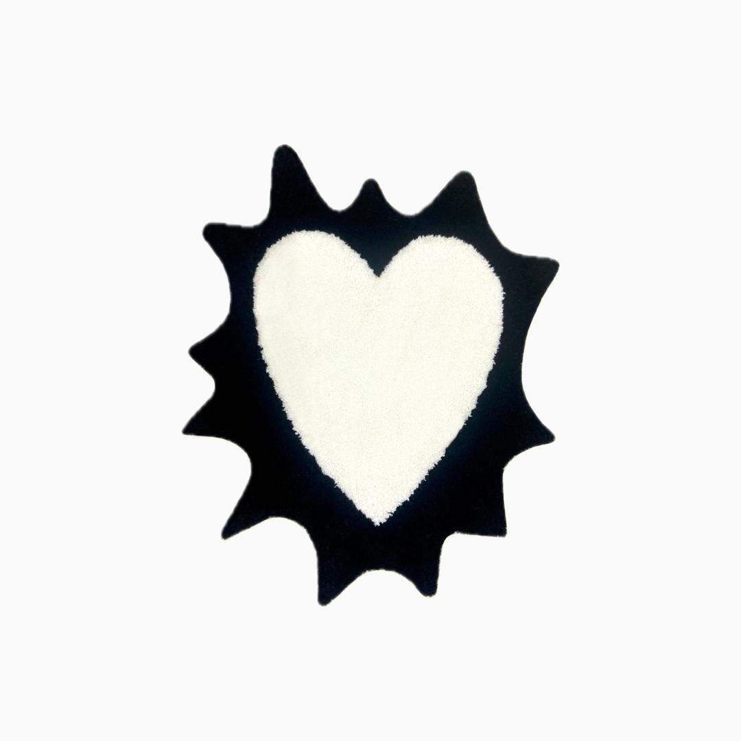 heart rug