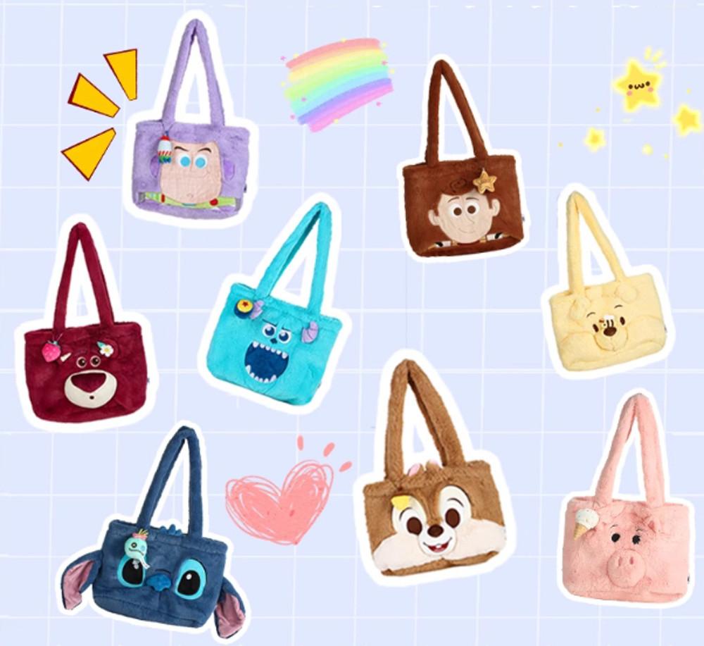 [무배] 디즈니 캐릭터 숄더백 푸우 스티치 버즈 숄더백