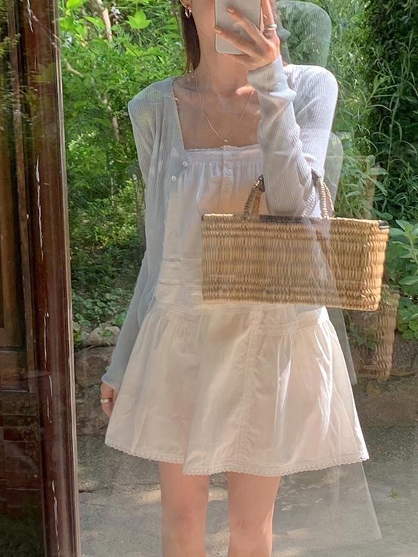 프렌치오브 [7천장돌파][MADE]브런치 골지 크롭 니트 가디건 (6color)