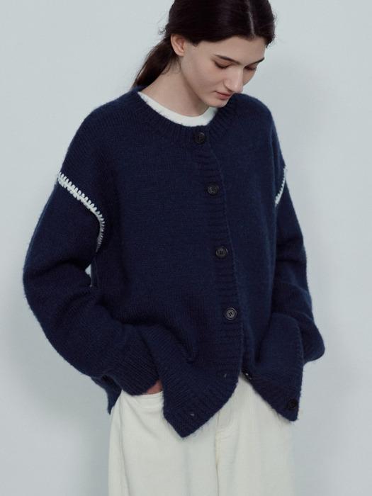 DOVA COLORING LINE WOOL KNIT CARDIGAN_NFCA5265