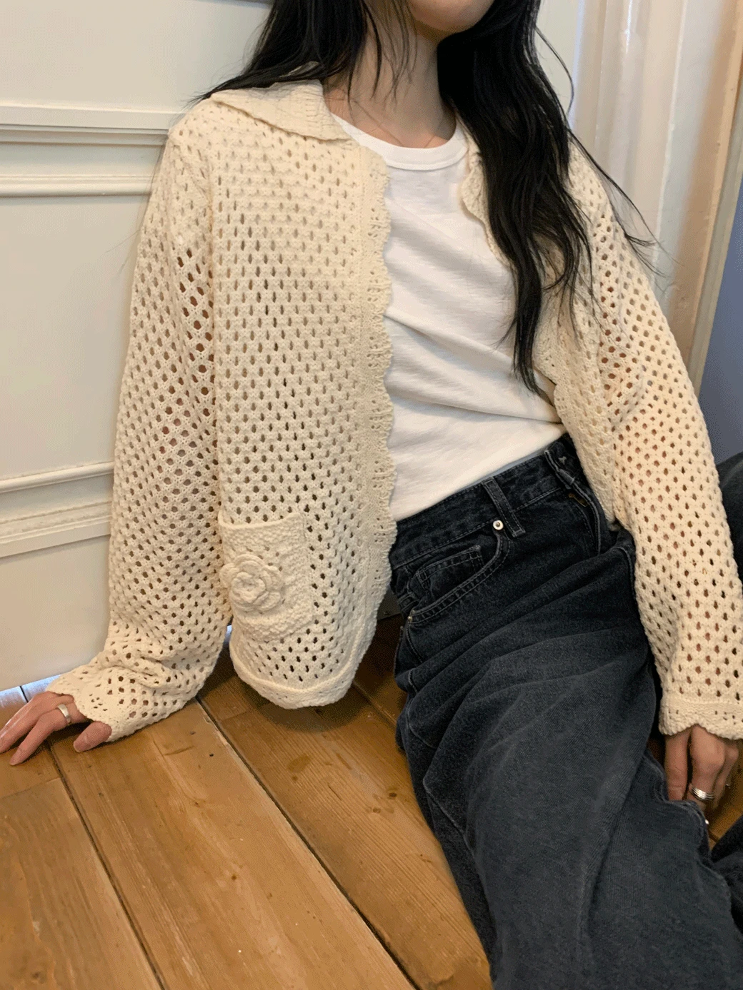 DS. Bloom Pocket Knit Cardigan