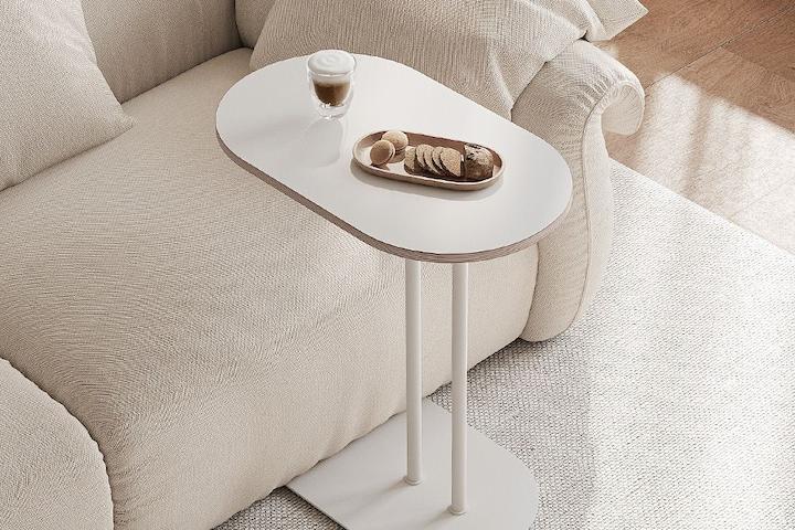 E0 올리브 서브 사이드테이블 침대 사이드테이블/화이트 버터 핑크 컬러