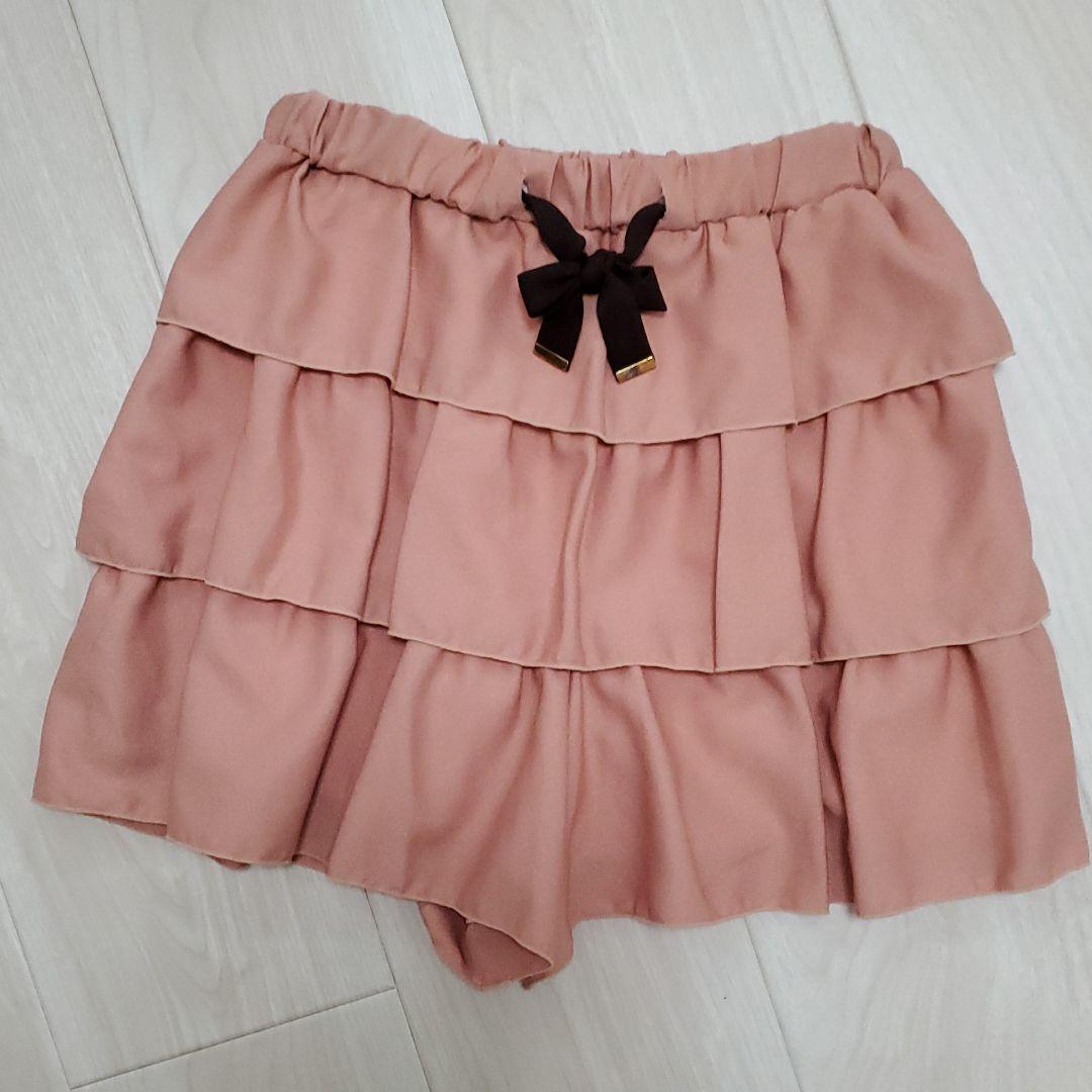 큐롯트스커트　티어드