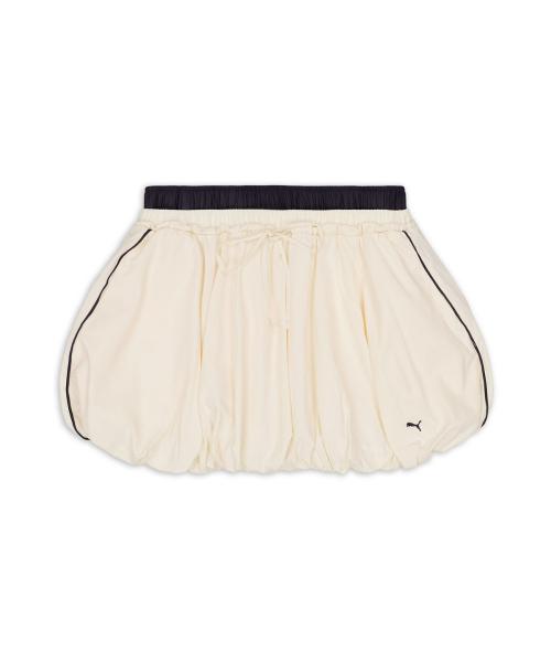 푸마 X 무신사 T7 벌룬 미니 스커트 - 아몬드 / 638018-87