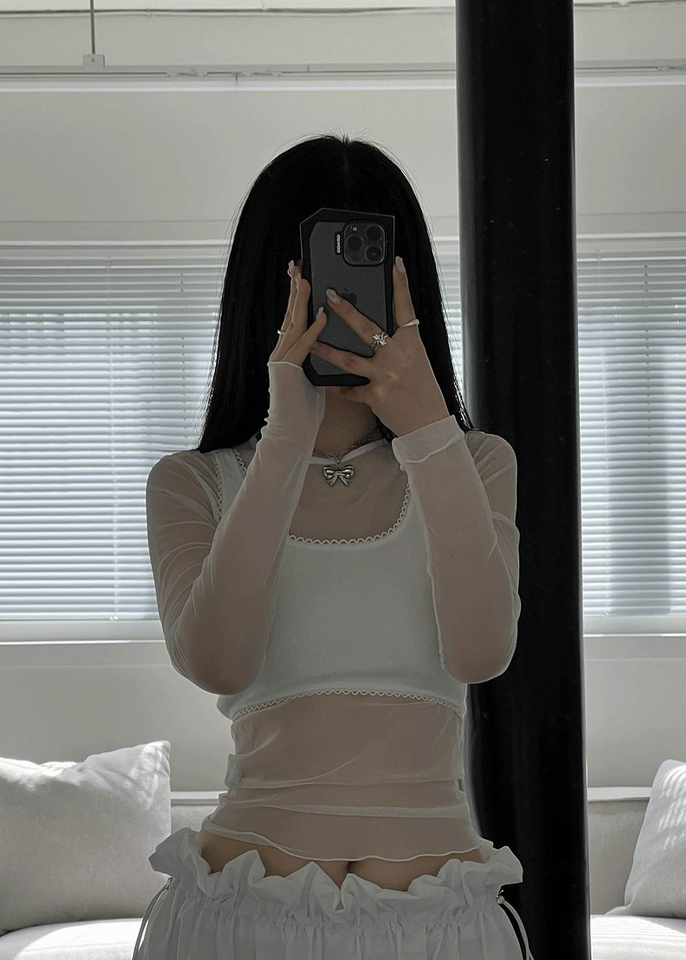 베이 스위트 레이스 레이어드 탑 4color