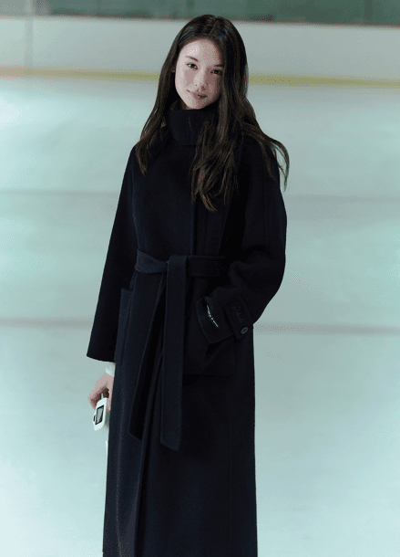 [시즌오프][잇미샤몰단독]하이넥 핸드메이드 벨티드 코트