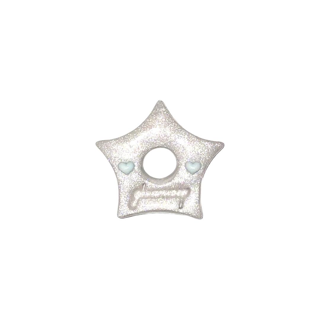 gleaming star cheek pendant [white]