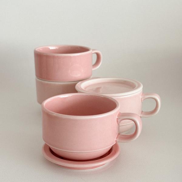 [cafe Blank_s] Pudding Coffee cup set
