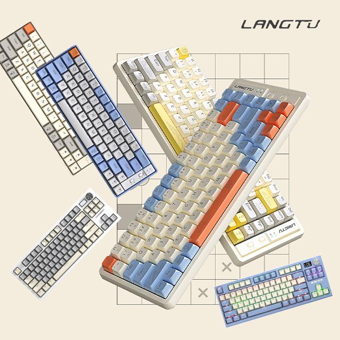 [티몬] [LANGTU] LT-84/GK85 무선 블루투스 기계식 키보드/우선/유선 2.4G/ LED 스크린/회전버전