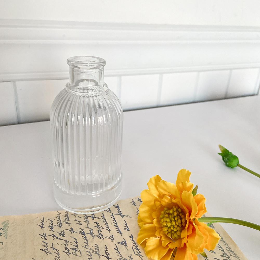 진심디자인 스트라이프 미니 화병 디퓨저 공방 작은 꽃병 한송이 감성 소품