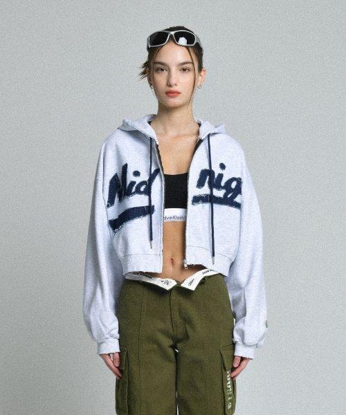 damage 2 hood zip-up (off white)