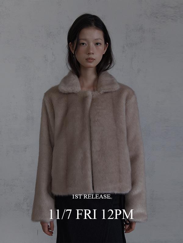 CLASSIC FUR JACKET (SILVER BEIGE)