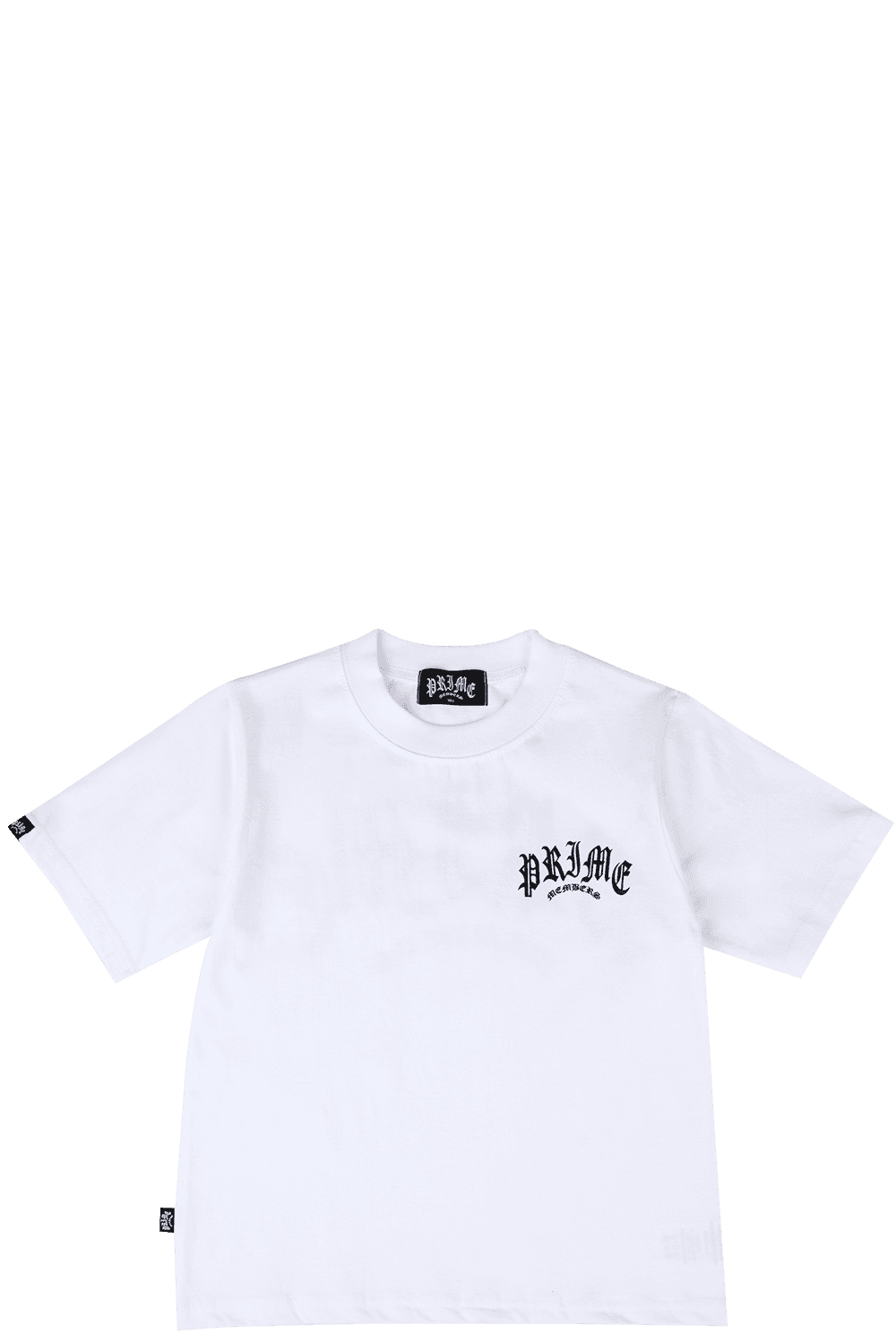 Prime Logo Semi Crop T-Shirt White