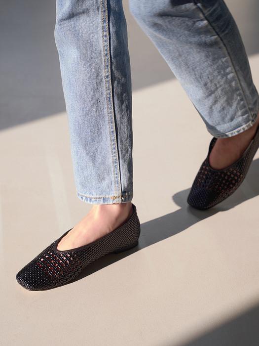 JOY Weaving Loundy Flat - 4color 라운디 위빙 메쉬 플랫슈즈