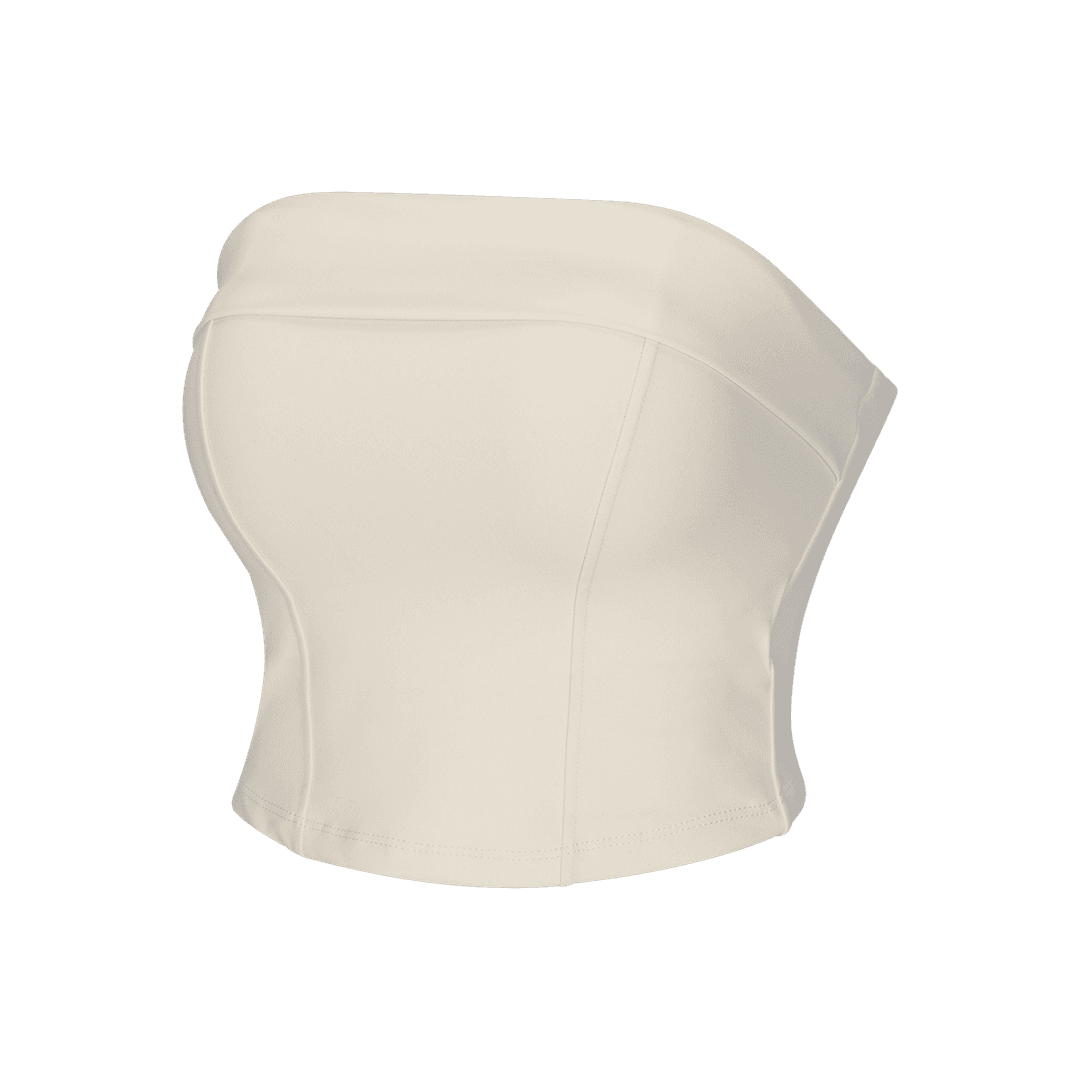 Gym & Glam 논슬립 튜브탑 아이보리