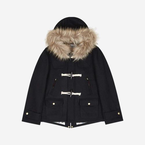 1/2 REGION MOTORS CLUB FAKE FUR DUFFLE COAT