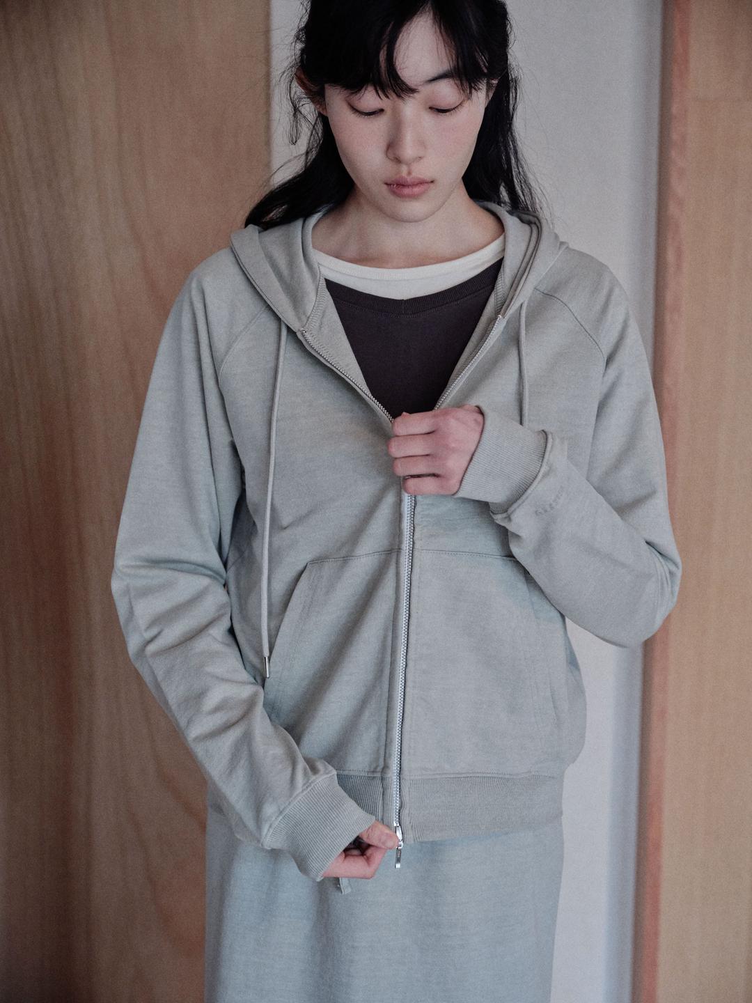 Embo Hoodie Zip-Up (Light Khaki)