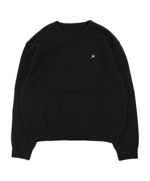 TCM starfish mini logo knit (black)