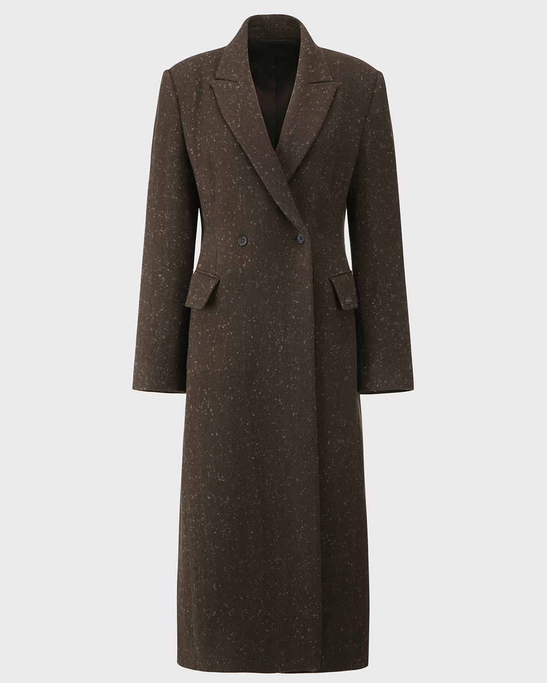 TAILORING WOOL DOUBLE COAT_KHAKI BROWN