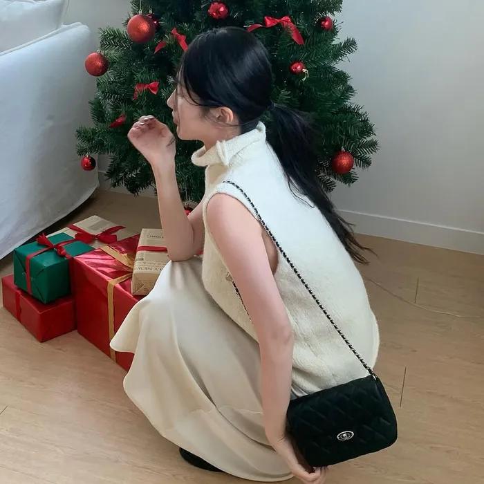 [안나] 스몰 퀄팅 체인 크로스백 2COLOR (JLBA5E000BK)