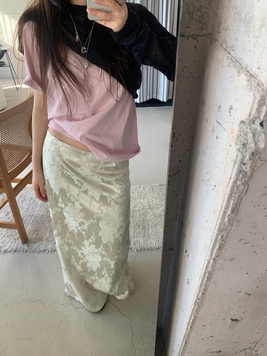 made by ppinshop skirt " silver white \"