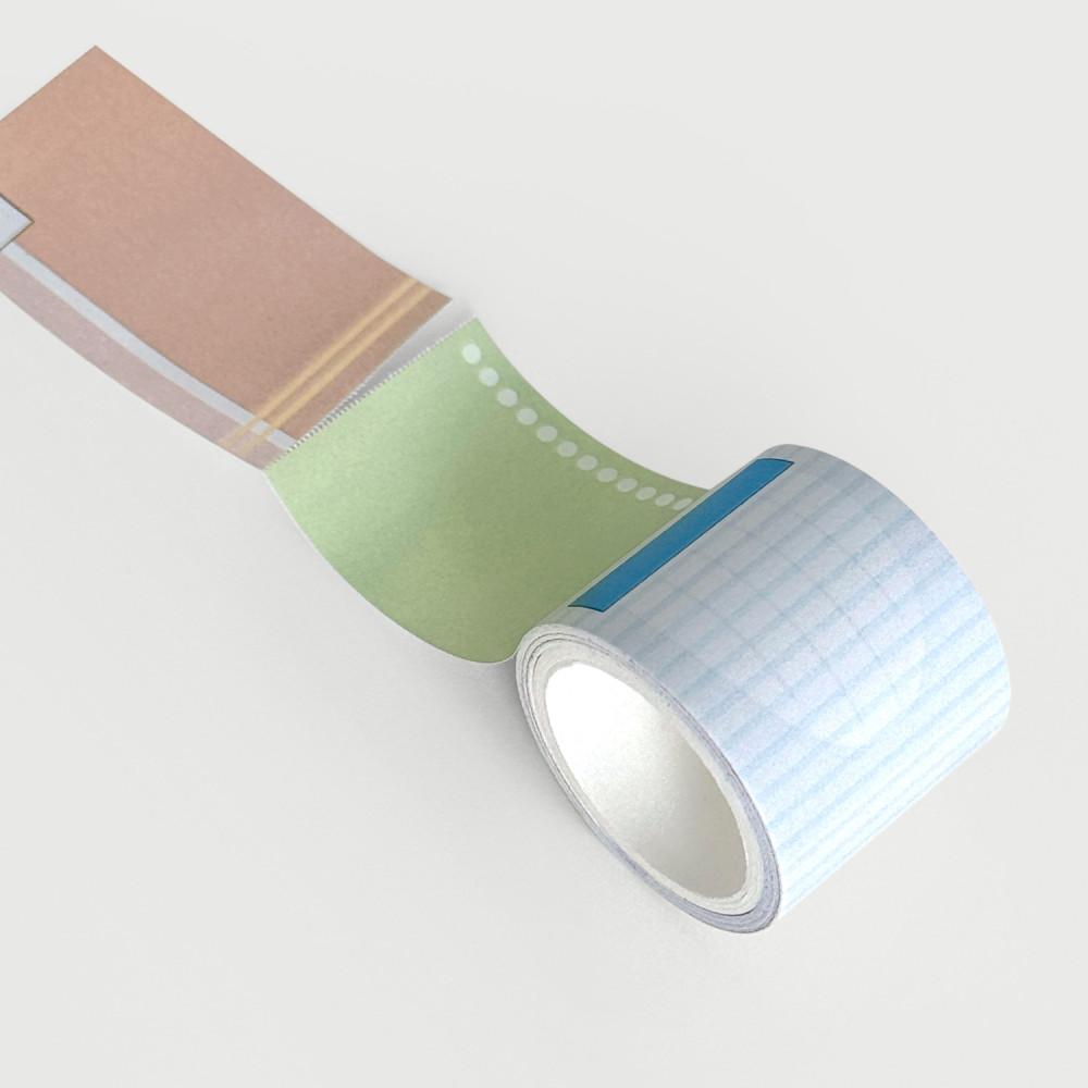 masking tape 038 심플 패턴 포스트잇 점착 다꾸 메모 이지컷 마테 마스킹테이프