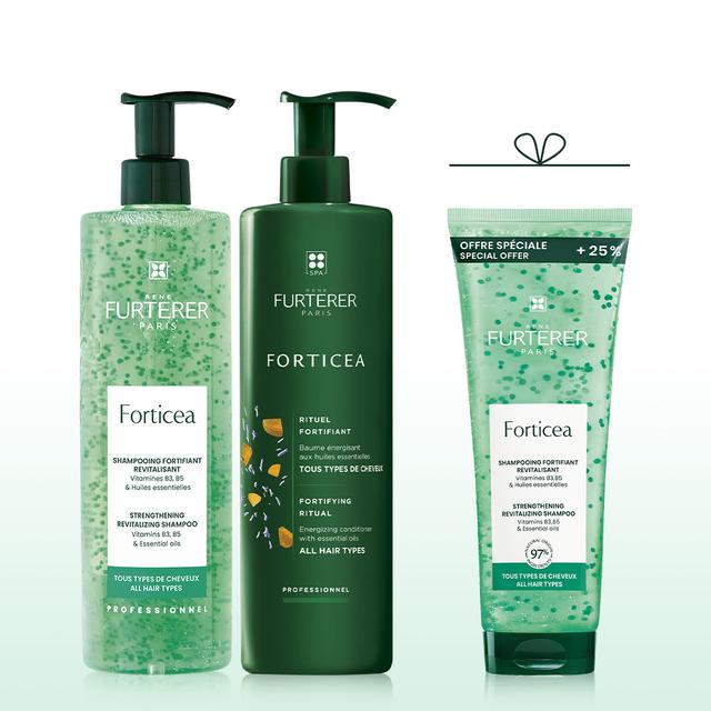 [르네휘테르] 포티샤 두피&모발강화 샴푸&컨디셔너 600ml 듀오(+포티샤샴푸250ml증정) : 르네휘테르