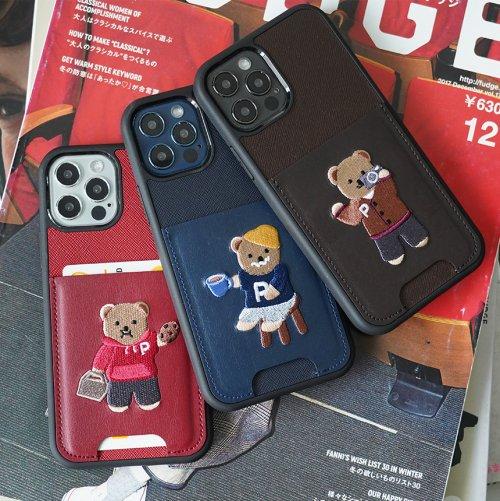 프로자인 땡큐프렌즈 테디 자수 카드케이스