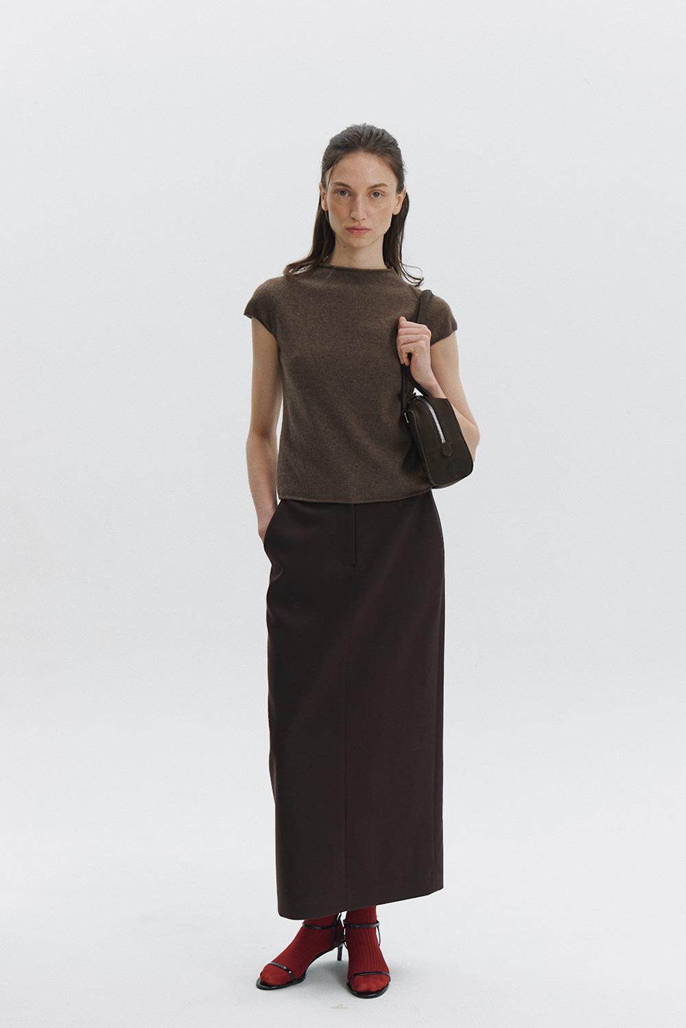 [2ND] Liga Wool Skirt in Walnut Brown (10/30일 예약배송)