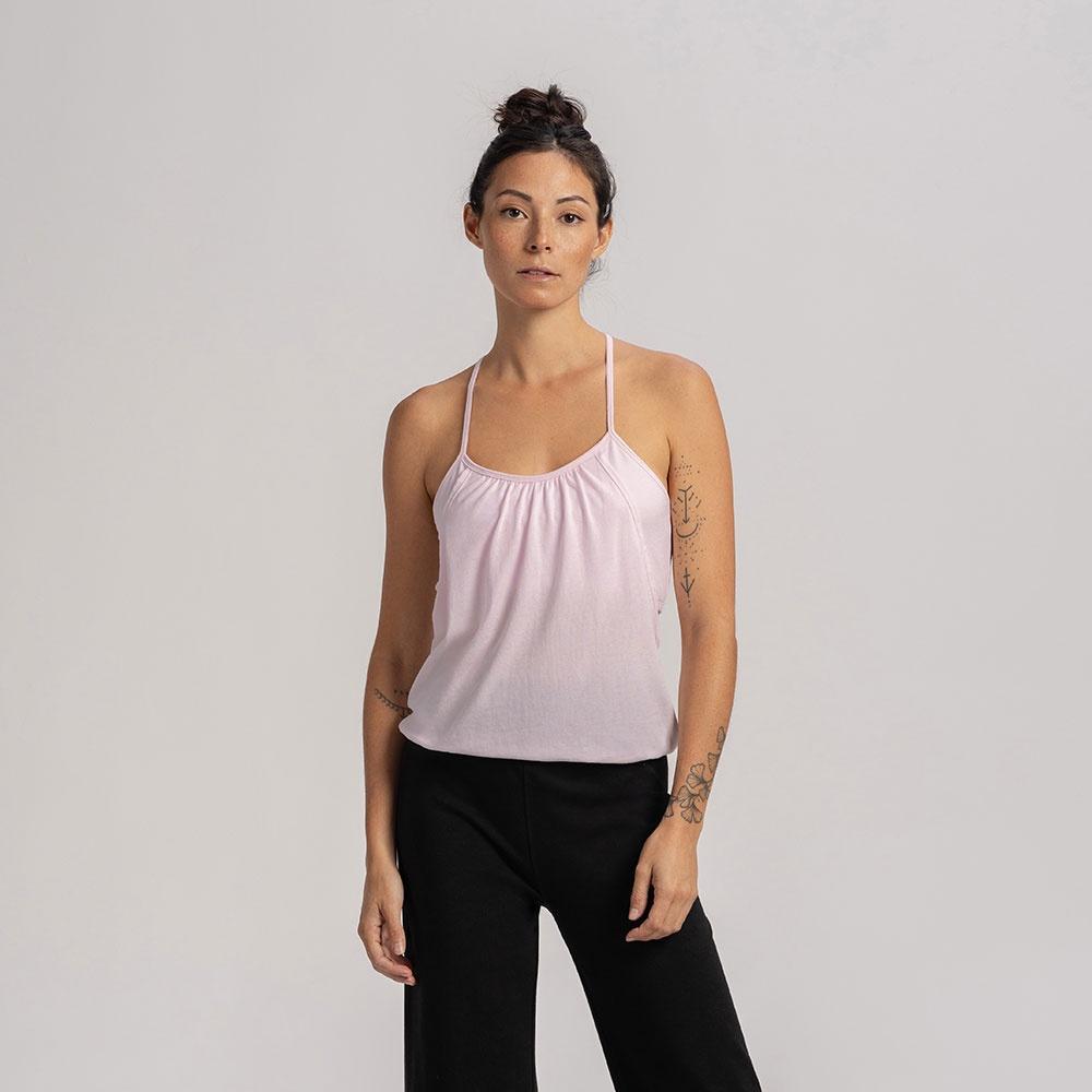 Layered halter tank top_Festival Bloom