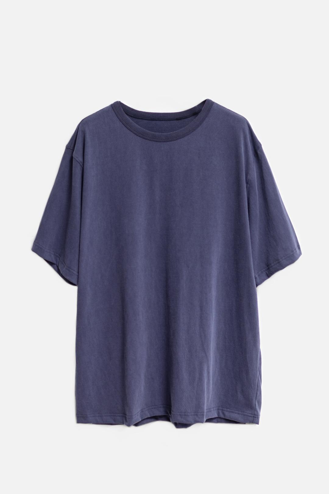 washed half sleeve - dusty navy