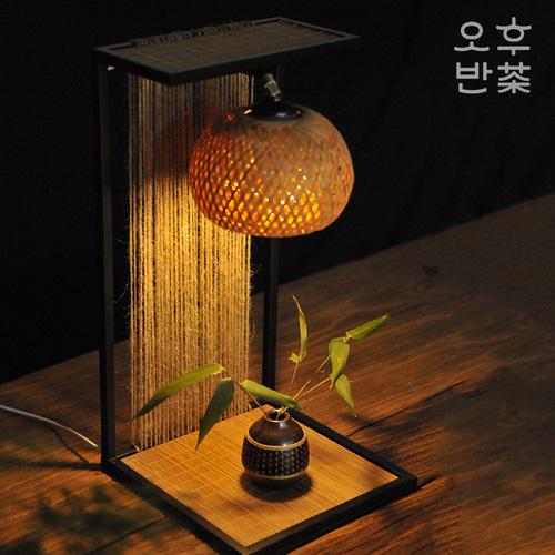 라탄 무드등 수면등 수유등 불멍 취침등 알전구 달 감성 전등갓